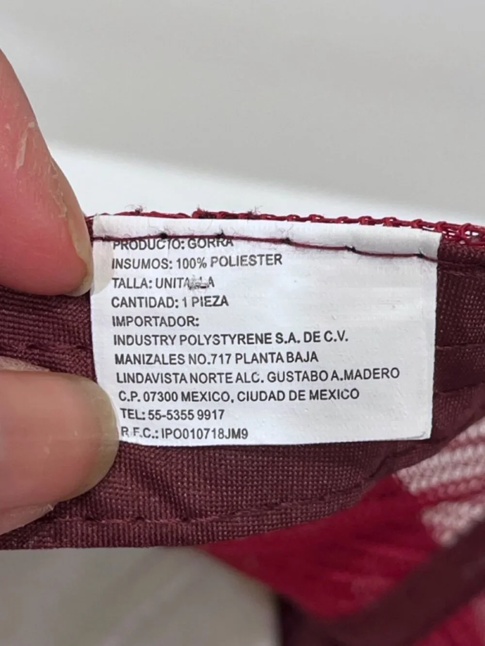 Embroidered Floral Trucker Hat - Burgundy and White